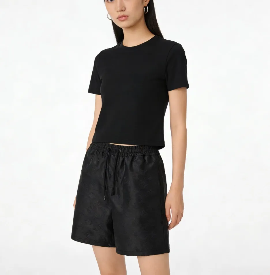 Louis Vuitton/Louis Vuitton dark pattern old flower jacquard short sleeves